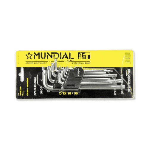 Set dolgih torx ključev z luknjo 9-delni