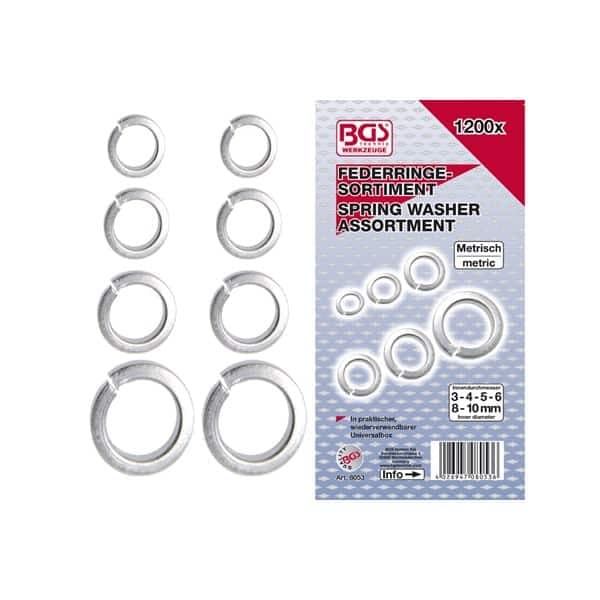 Set vzmetnih podložk 1200-delni