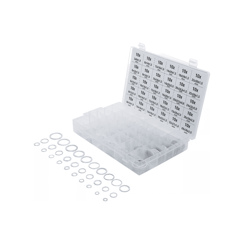 Set tesnilnih obročev aluminijasti 300-delni