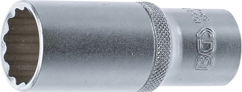 Nasadni ključ, 12-robni, globok, pogon 12.5 mm (1/2"), 22 mm