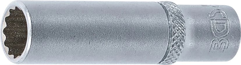 Nasadni ključ, 12-robni, globok, pogon 6.3 mm (1/4"), 9 mm