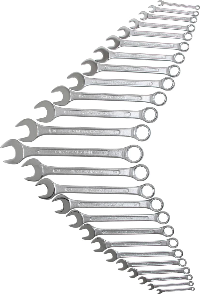 Set kombiniranih ključev, 6 - 32 mm, 25-delni