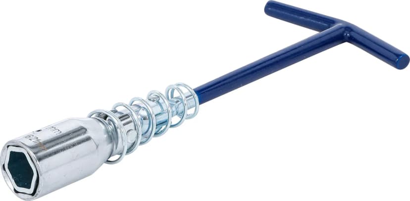 Ključ za svečke s T-ročajem, vzmetni zglob, šestrob 16 mm / 21 mm