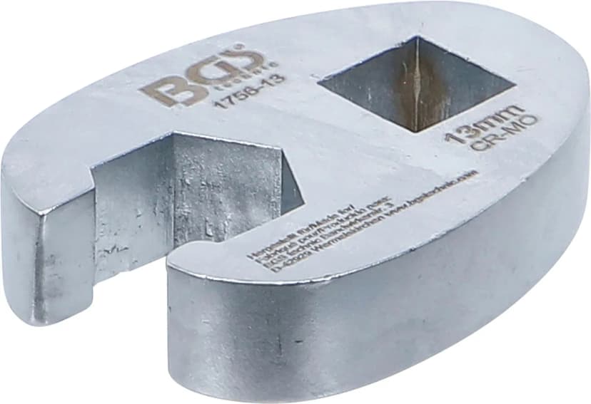 Odprti ključ za cevne priključke, pogon 10 mm (3/8"), 13 mm