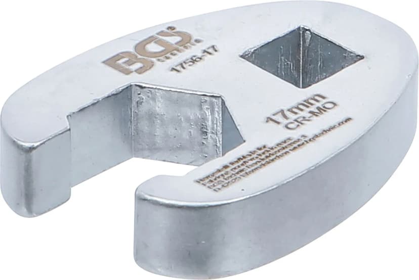Odprti ključ za cevne priključke, pogon 10 mm (3/8"), 17 mm