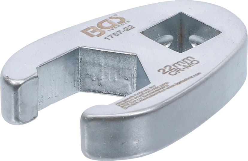 Odprti ključ za cevne priključke, pogon 12.5 mm (1/2"), 22 mm
