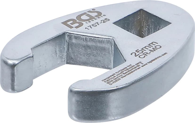 Odprti ključ za cevne priključke, pogon 12.5 mm (1/2"), 25 mm