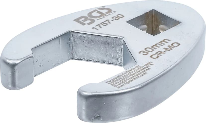 Odprti ključ za cevne priključke, pogon 12.5 mm (1/2"), 30 mm