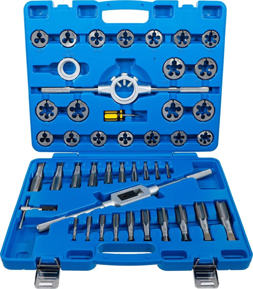 Set navojnih svedrov in vrezil, M6 - M24, 45-delni