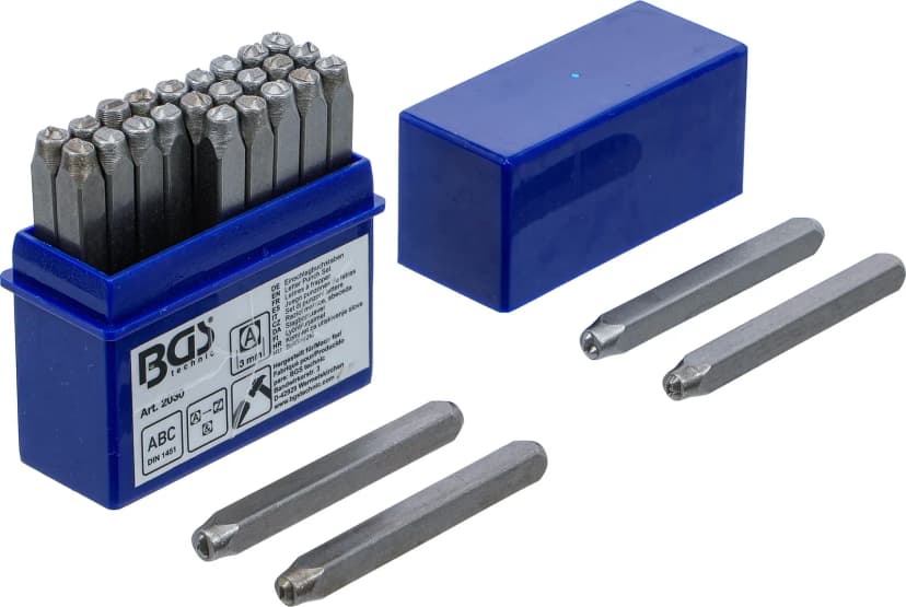 Set črkovnih izbijačev, 3 mm