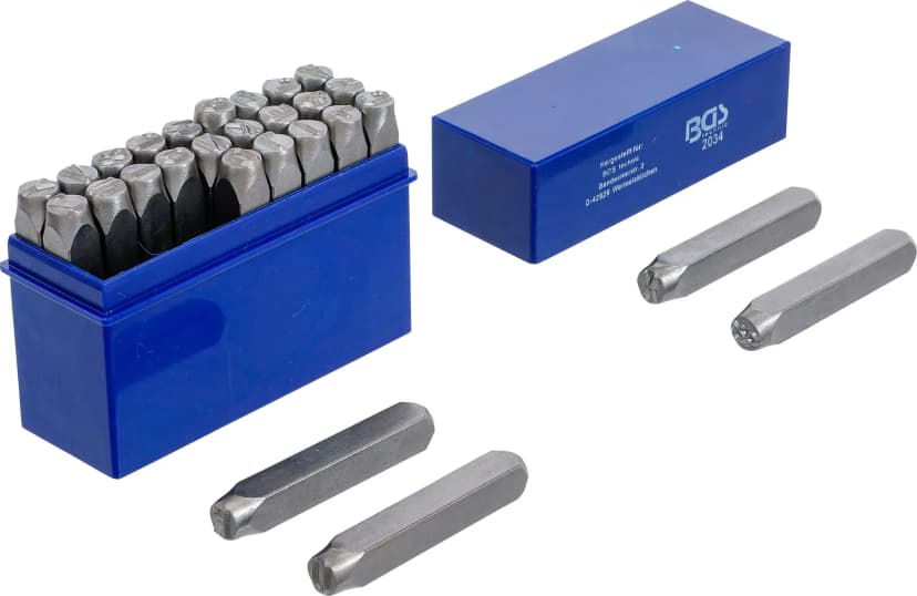 Set črkovnih izbijačev, 8 mm
