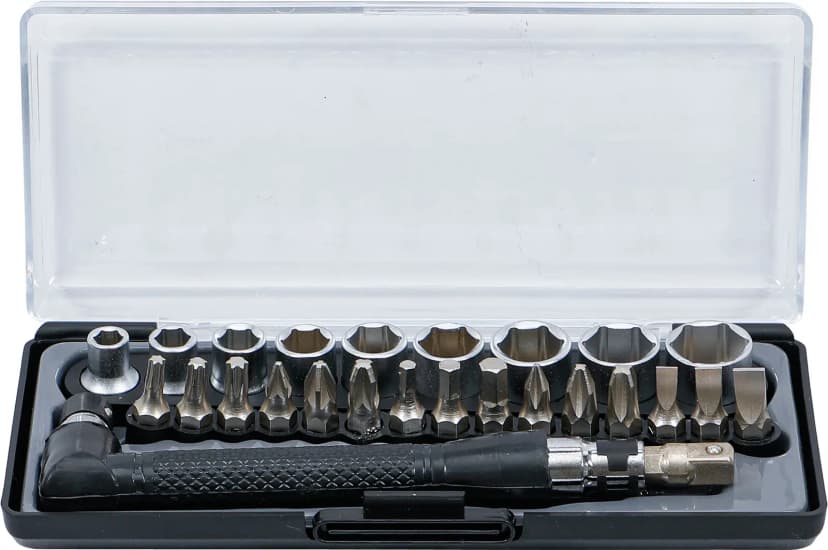 Set bitov in nasadnih ključev/šestrobih ključev, pogon 6.3 mm (1/4"), 26-delni