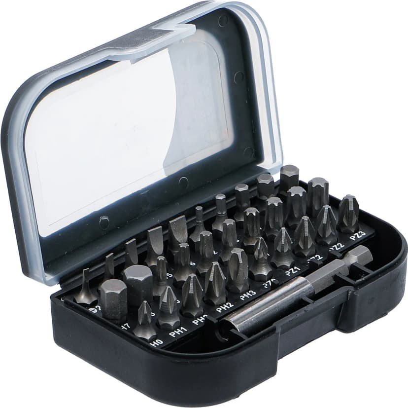 Set bitov, pogon 6.3 mm (1/4"), 31-delni