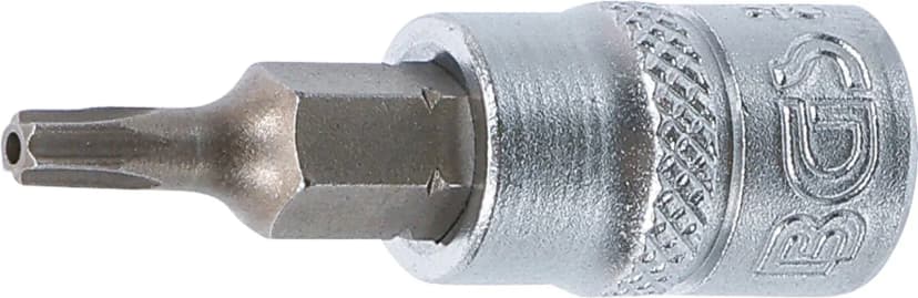 Nasadni ključ z bitom, pogon 6.3 mm (1/4"), T-profil z zaščito proti odpiranju (za Torx) T15