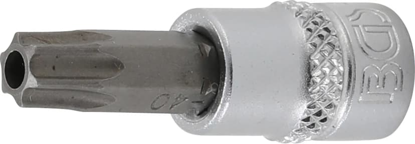Nasadni ključ z bitom, pogon 6.3 mm (1/4"), T-profil z zaščito proti odpiranju (za Torx) T40