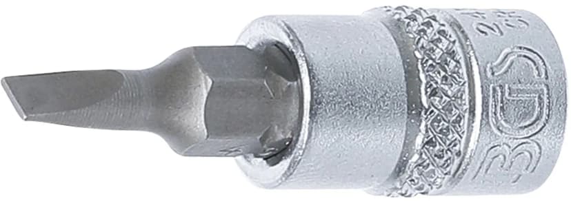 Nasadni ključ z bitom, pogon 6.3 mm (1/4"), ploski SL 4 mm