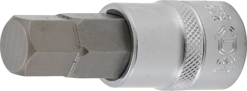 Nasadni ključ z bitom, dolžina 70 mm, pogon 12.5 mm (1/2"), notranji šestrob 5/8"