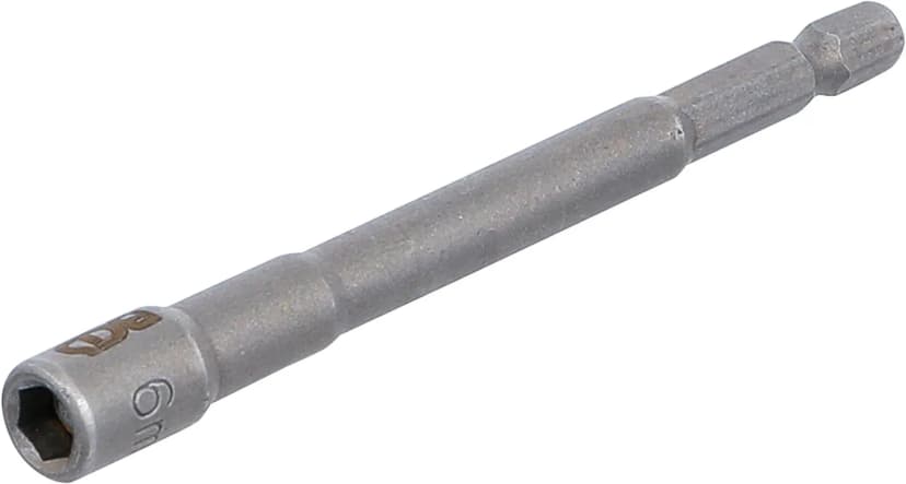 Nasadni ključ, šestrobi, ekstra dolg, za električne vrtalnike, pogon 6.3 mm (1/4"), 6 mm