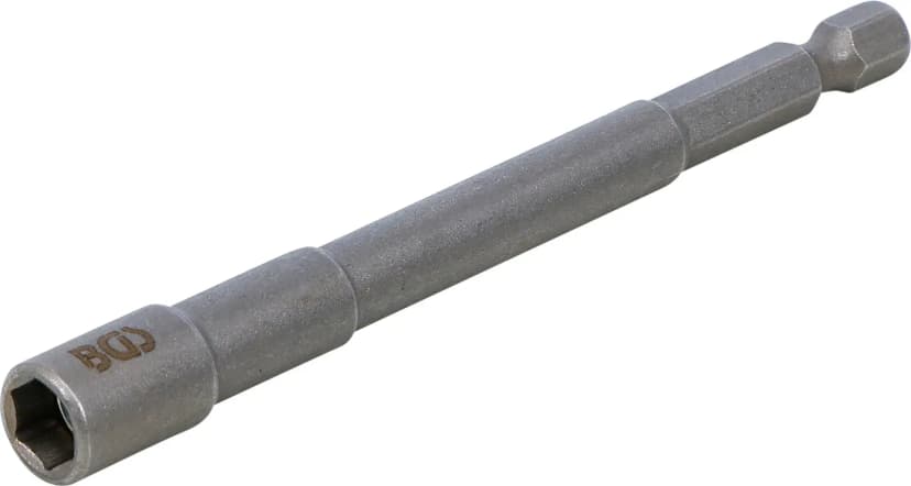 Nasadni ključ, šestrobi, ekstra dolg, za električne vrtalnike, pogon 6.3 mm (1/4"), 7 mm