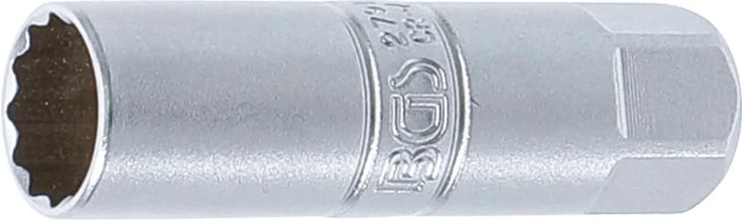 Nasadni ključ za svečke, 12-robni, pogon 10 mm (3/8"), 14 mm
