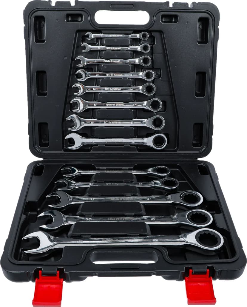 Set račnastih kombiniranih ključev, 8 - 32 mm, 13-delni