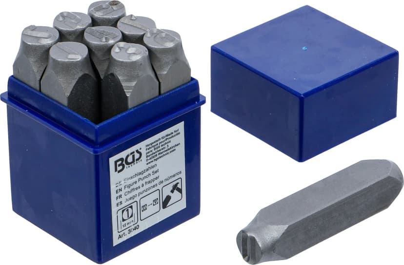 Set številčnih izbijačev, 12 mm