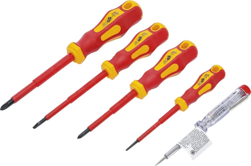 VDE set elektrikarskih izvijačev, ploski SL / križni, 5-delni