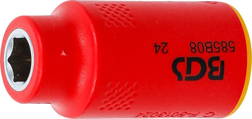 VDE nasadni ključ, šestrobi, pogon 10 mm (3/8"), 8 mm