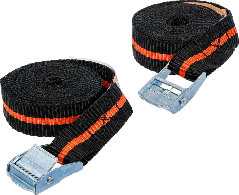 Set napenjalnih pasov s hitrim zapiranjem, 2.5 m x 25 mm, 2-delni