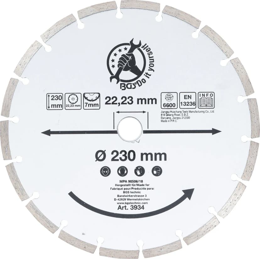 Segmentni rezalni disk, Ø 230 mm