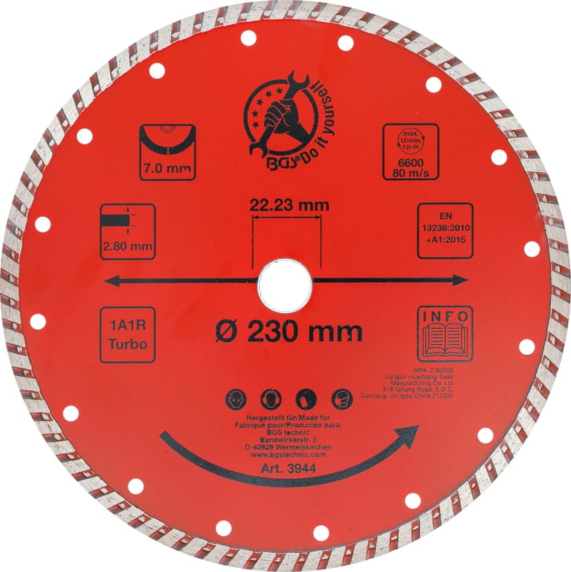 Turbo rezalni disk, Ø 230 mm
