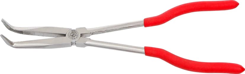 Upognjene klešče s podolgovatimi čeljustmi, ekstra dolg, upognjene 90°, 280 mm