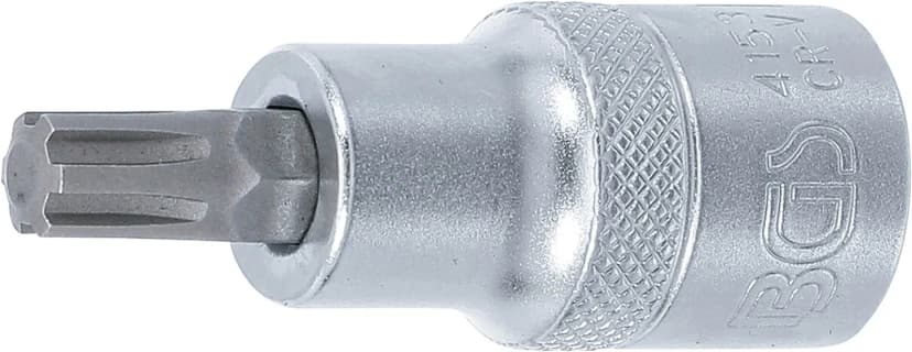 Nasadni ključ z bitom, pogon 12.5 mm (1/2"), zobati profil (za Ribe) M8
