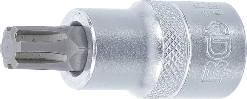 Nasadni ključ z bitom, pogon 12.5 mm (1/2") |Zobati profil (za Ribe) M10