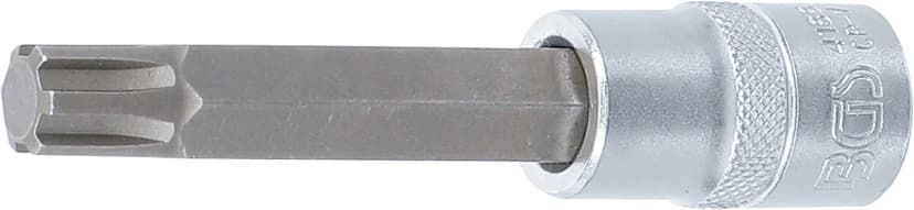 Nasadni ključ z bitom, dolžina 100 mm, pogon 12.5 mm (1/2"), zobati profil (za RIBE), M12