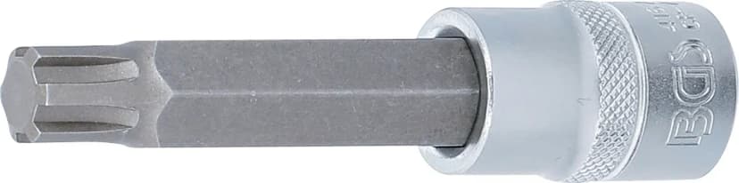 Nasadni ključ z bitom, dolžina 100 mm, pogon 12.5 mm (1/2"), zobati profil (za RIBE), M13