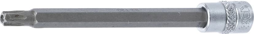 Nasadni ključ z bitom, dolžina 100 mm, pogon 6.3 mm (1/4"), T-profil z zaščito proti odpiranju (za Torx) T30