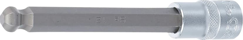 Nasadni ključ z bitom, dolžina 140 mm, pogon 12.5 mm (1/2"), notranji šestrob s kroglično glavo 12 mm