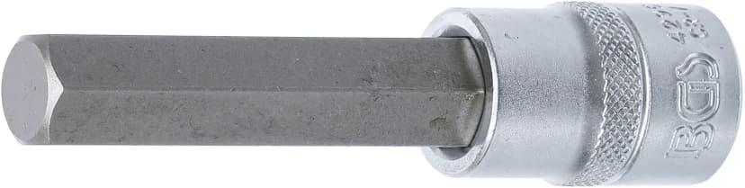 Nasadni ključ z bitom, dolžina 100 mm, pogon 12.5 mm (1/2"), notranji šestrob 14 mm