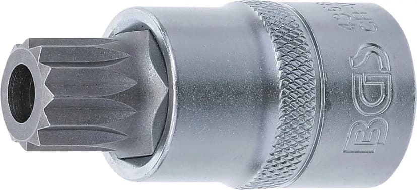 Nasadni ključ z bitom, pogon 12.5 mm (1/2"), zobati profil z izvrtino (za XZN) M16