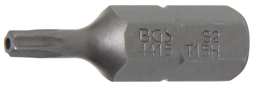 Bit, dolžina 30 mm, pogon 8 mm (5/16"), T-profil z zaščito proti odpiranju (za Torx) T15