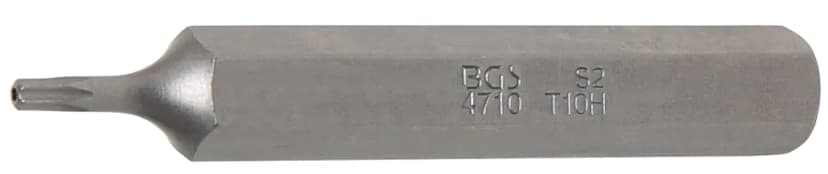 Bit, dolžina 75 mm, pogon 10 mm (3/8"), T-profil z zaščito proti odpiranju (za Torx) T10