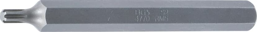 Bit, dolžina 100 mm, pogon 10 mm (3/8"), zobati profil (za RIBE) M5