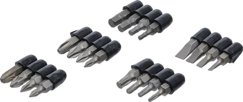 Set bitov, pogon 6.3 mm (1/4"), 20-delni
