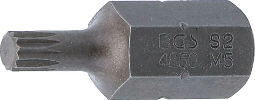 Bit, dolžina 30 mm, pogon 10 mm (3/8"), zobati profil (za XZN) M5