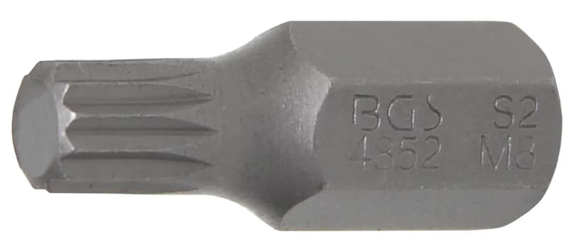 Bit, dolžina 30 mm, pogon 10 mm (3/8"), zobati profil (za XZN) M8