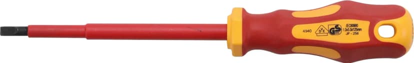 VDE izvijač, ploski SL 5.5 mm, dolžina rezila 125 mm