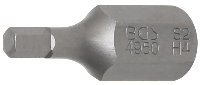 Bit, dolžina 30 mm, pogon 10 mm (3/8"), notranji šestrob 4 mm