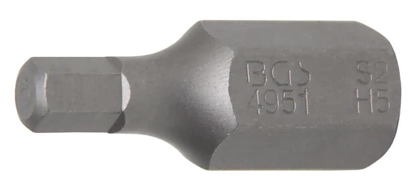 Bit, dolžina 30 mm, pogon 10 mm (3/8"), notranji šestrob 5 mm