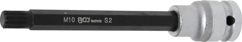 Nasadni ključ z bitom, dolžina 140 mm, pogon 12.5 mm (1/2"), zobati profil (za XZN), M10